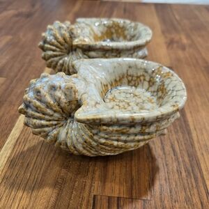 Ceramic Shell Shaped Tealight Candle Holders